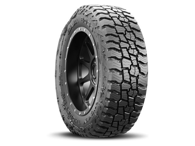 MICKEY THOMPSON BAJA BOSS A/T SUV [TIRE SIZE/EQUIV. SIZE 265/75R16 32X10.50R16 | LOAD RANGE STD | SIDEWALL BLK | SERVICE DESC 116T | MEAS RIM APPROVED RIMS 7.5 7.0-9.0 | MAX LOAD MAX INFL 2756 LBS @ 44 PSI. | O.D. IN. 31.7 | SECT. WIDTH IN. 10.6 | TREAD WIDTH IN. 7.7 | TREAD DEPTH 32NDS 16.0 | APX. WT. LBS. 42]